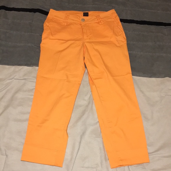 Jag Jeans Pants - JAG Jean Brand, Orange Capri Pants
